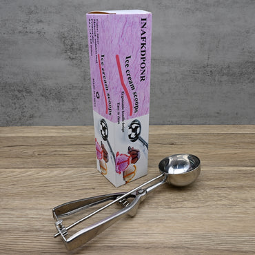 INAFKDPONR Professional Stainless Steel Ice Cream Scoops - Heavy-Duty Dessert Scoops for Home & Commercial Use