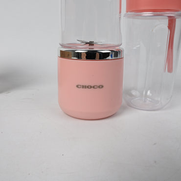 CHOCO Juice Machines Portable Rechargeable Mini Juicer Blender Pink