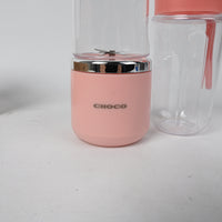 CHOCO Juice Machines Portable Rechargeable Mini Juicer Blender Pink