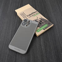 VoiceOnce Cell Phone Case for Apple iPhone 15 Pro Max Gray TPU Durable Perfect Fit