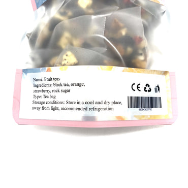 Fanvera Fruit teas Black Tea Orange Strawberry Rock Sugar Natural Essence Tea Bag Convenient Brew Fruit Teas