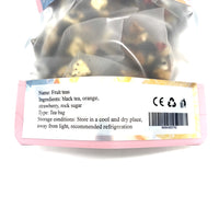 Fanvera Fruit teas Black Tea Orange Strawberry Rock Sugar Natural Essence Tea Bag Convenient Brew Fruit Teas