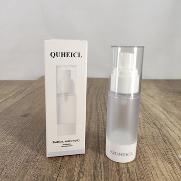 QUHEICL Empty 1 fl oz White Cosmetic Sample Bottles, sold empty - Durable, Travel-Friendly, Easy to Refill