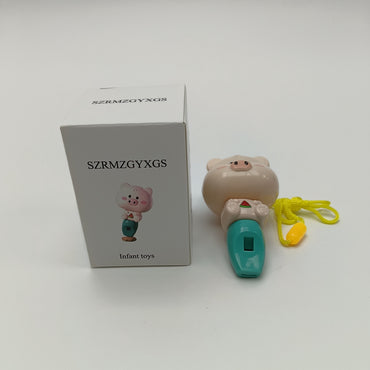 SZRMZGYXGS Infant toys-Cartoon Pig-Shaped Children’s Whistle Toy for Early Sound Exploration