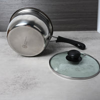 TITANIUM PAN Stainless Steel Cooking Pot Durable Versatile Stovetop Compatible Easy Clean