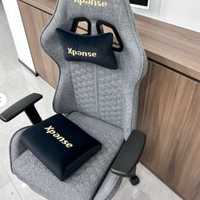 Xpanse Gaming Chair, Breathable Office Chair Made of High-Quality Fabric, As Soft as Fur, Ergonomic PC Chair, Adjustable and Rotating Desk Chair with Footrest.