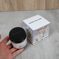 NOTES FOR LATER Natural Vegetable Wax Dry Flower Scented Candle Classic Medium Coffee & White Tea Ginger Flower Aroma