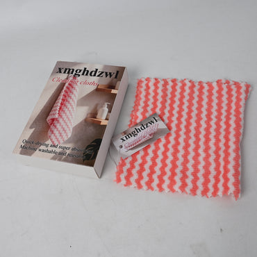 xmghdzwl Cleaning Cloths Soft Absorbent Pink Towel Quick Drying Reusable