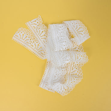 MAGJERO Decorative Lace Trim for Clothing, Edging, and Crafts, Soft Durable Lace Trim for DIY Garments and Home Décor