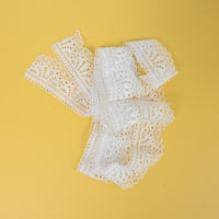 MAGJERO Decorative Lace Trim for Clothing, Edging, and Crafts, Soft Durable Lace Trim for DIY Garments and Home Décor