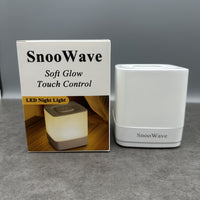 SnooWave Rechargeable LED Night Light Touch Control Bedside Lamp With Smart Dimming Battery Powered Soft Illumination