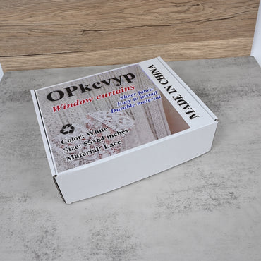 OPkcvyp Sheer Net Curtains Light Filtering Window Curtains for Privacy & Natural Light