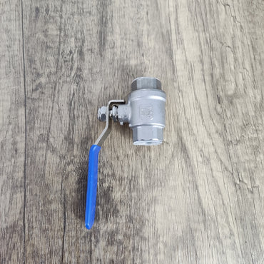 King Plumber High-Quality 304 Stainless Steel Water-pipe valves of metal - DN15, Blue and Silver