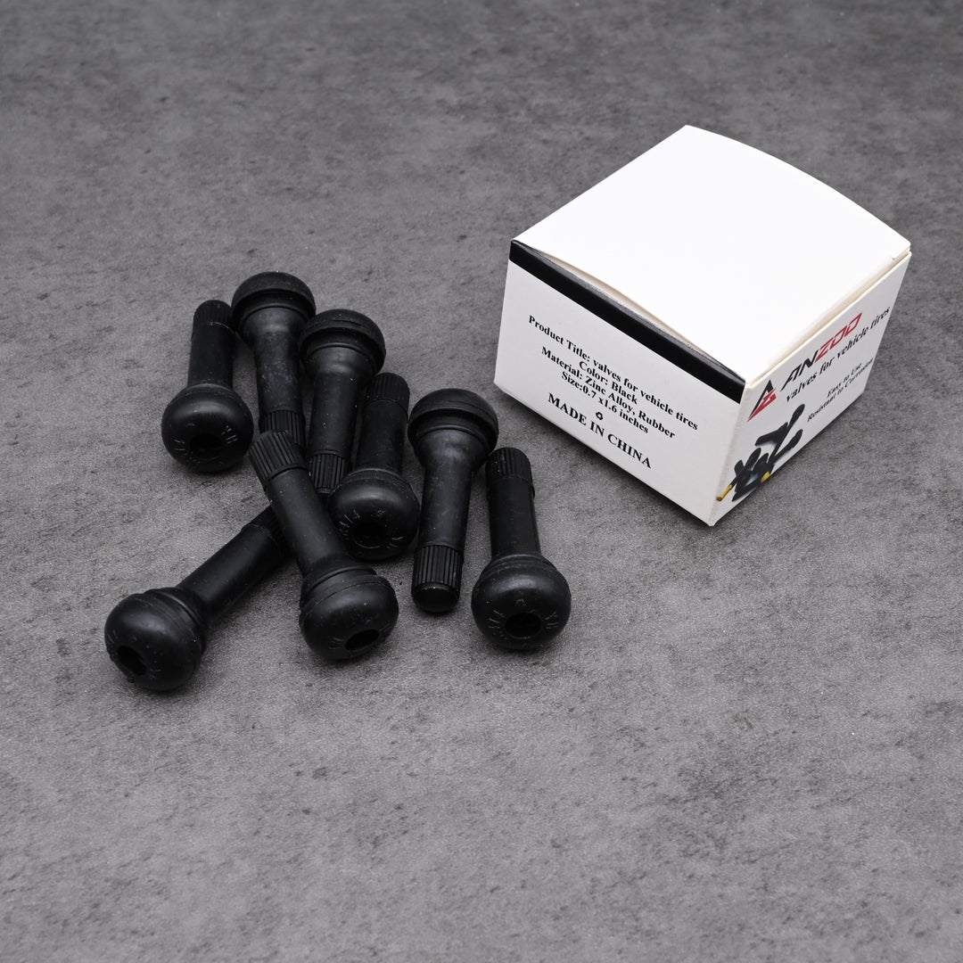 AZ ANZOO Premium Rubber Valves for Vehicle Tires - Universal Replacement Tire Valve Stems