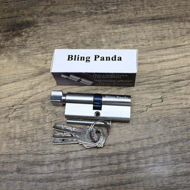 Bling Panda Keys and Key Cylinders H11 Key and Lock Core Set Aluminum Alloy 3 Keys High Security Corrosion Resistant