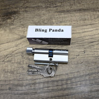 Bling Panda Keys and Key Cylinders H11 Key and Lock Core Set Aluminum Alloy 3 Keys High Security Corrosion Resistant