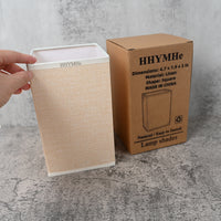 HHYMHe Lamp Shades Square Cylinder Linen Lamp Shade Stylish Simple Natural Texture Elegant for Any Room