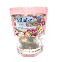 Mlialke Candy Tiny Multicolor Candy 1×1×0.5cm 500g Bag Bite Size Pieces Bright Hues Sweet Snack for Sharing Events
