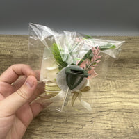 Kryxel Soft Rustic Floral Brooch Pin: Handcrafted Artificial Boutonnieres for Elegance