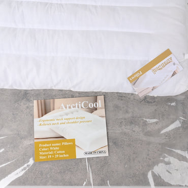 ArctiCool Pillows White Pillow Core Soft Comfortable Hypoallergenic Supportive Design for a Good Nights Sleep