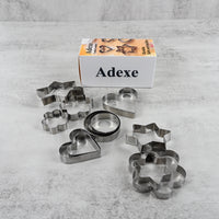 Adexe Cookery Moulds Stainless Steel Durable Lightweight Easy Clean for Baking and Cooking Kitchen Essential