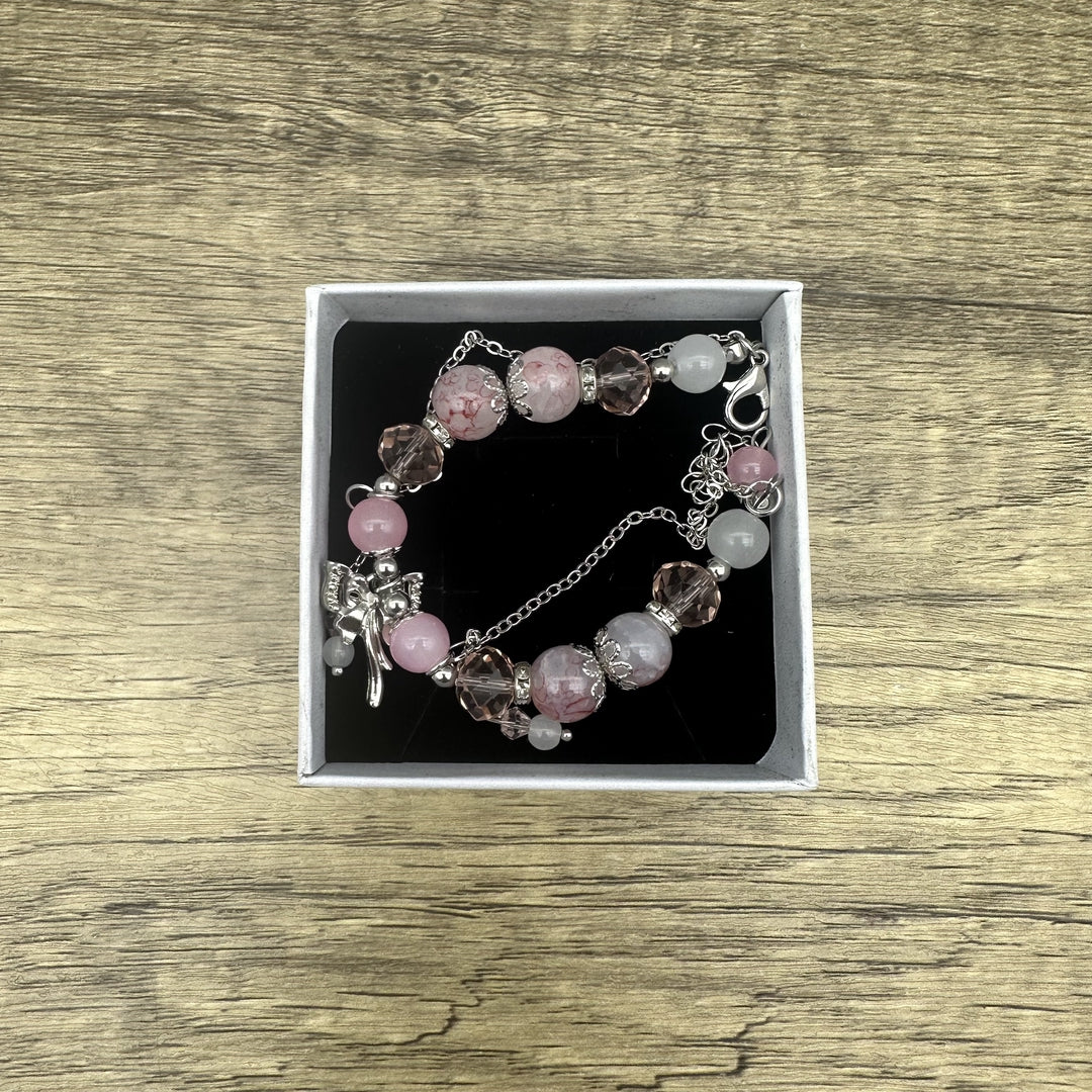 E&A Cute Cartoon Bow Bracelets - Adorable Pink Accessory for Everyday Wear