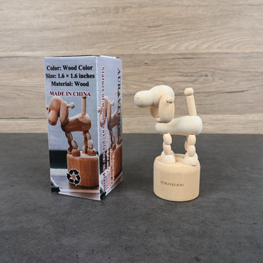 AURAVELION Wood Desktop Statue - Elegant Handcrafted Art Sculpture for Home & Office Decor, Unique Gift for Collectors