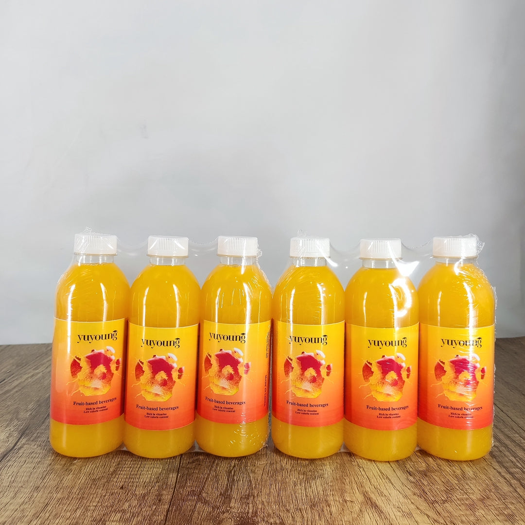 yuyoung Low Sugar Mango Fruit-based beverages - 12.17 fl oz Bottles, Rich in Vitamin C