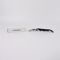 Zzzhouzhizuo Seahorse Wine Openers Multifunctional Bottle Opener Stainless Steel Black Wine Openers Decorative Bar Tool