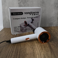 永昌玺业 YONGCHIYE Hair Driers White Ionic Hair Dryer High Airflow Heat Protection Negative Ion for Home Student and Dorm Use