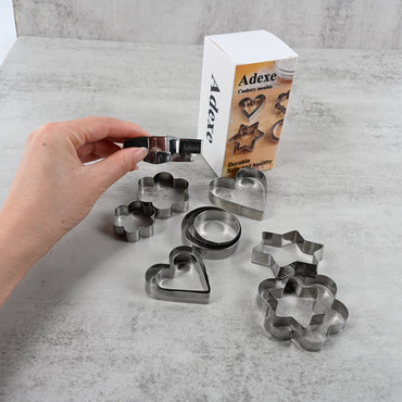 Adexe Cookery Moulds Stainless Steel Durable Lightweight Easy Clean for Baking and Cooking Kitchen Essential