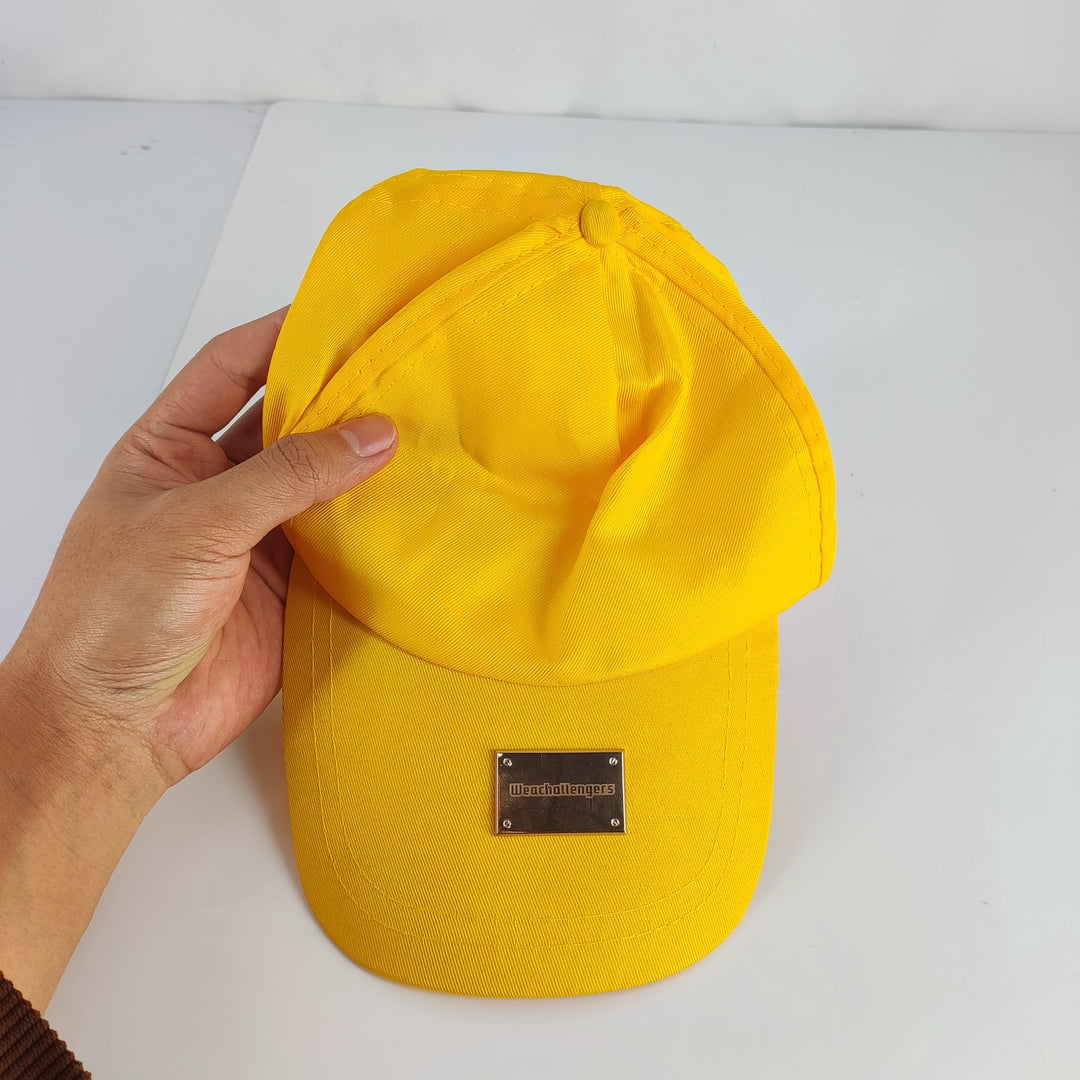 Weachallengers Stylish Medium Yellow Hat – Comfort and Durability