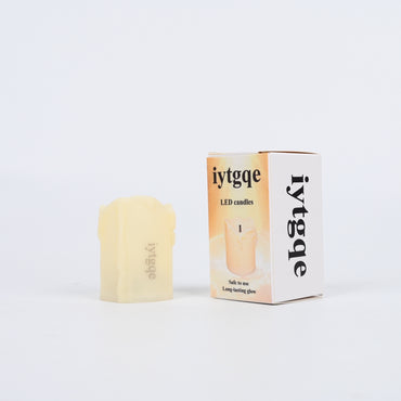 iytgqe Yellow LED Candles with Black Core Realistic Flameless Teardrop LED Candles for Home Decor