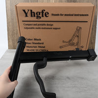 Yhgfe Black Stands for Musical Instruments Guitar Stand for Bass Electric Acoustic Guitars