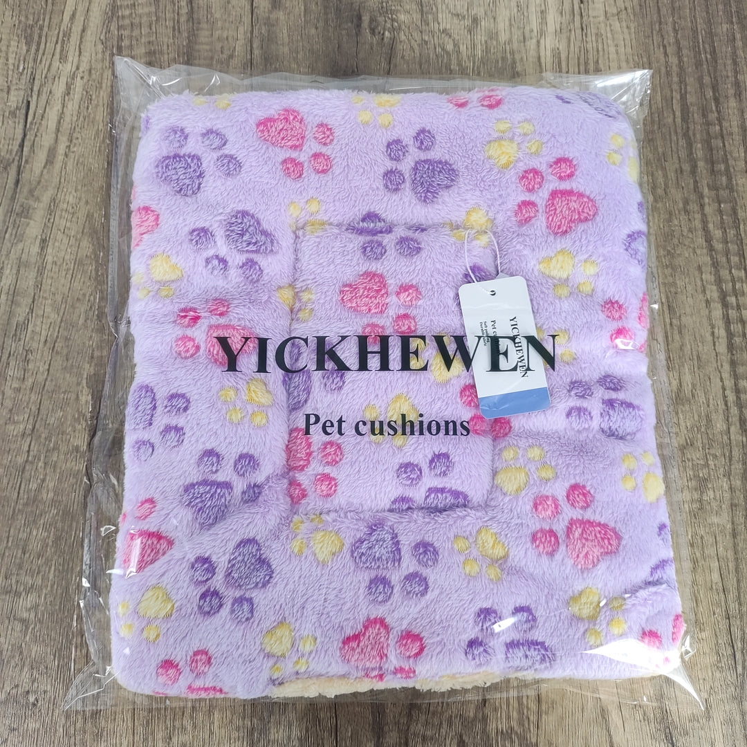 YICKHEWEN Ultimate Comfort Large Purple Pet Cushion - Soft Fleece