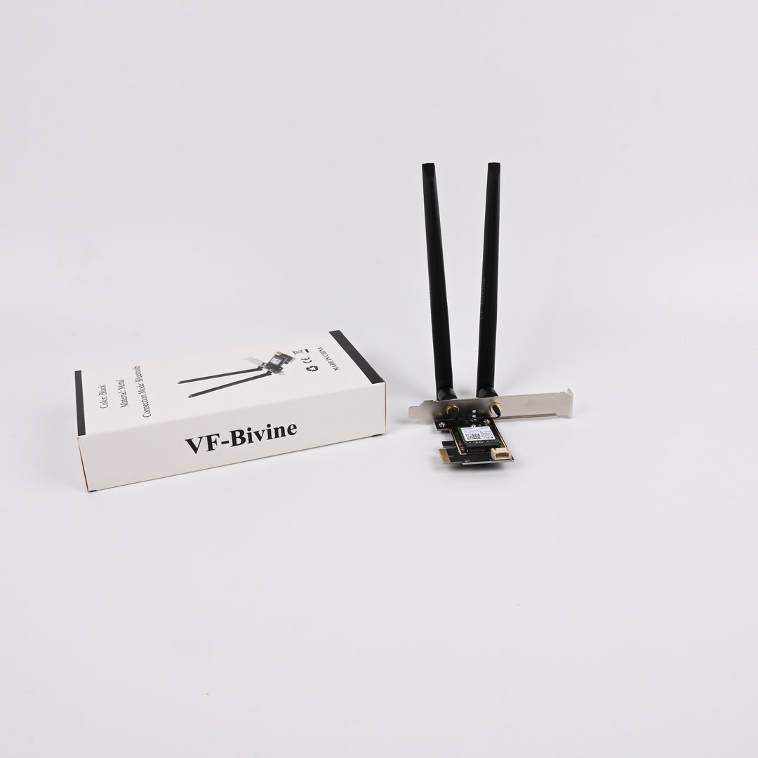 VF-Bivine High-Speed Computer Equipment, Namely, Wireless Cards PCIe WiFi Bluetooth Network Adapter For Desktop PC