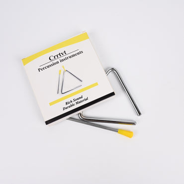 Crrtvt Percussion Instruments Professional Triangle Bell Metal Musical Instruments Educational Orff Teaching Tools