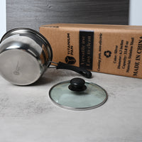 TITANIUM PAN Stainless Steel Cooking Pot Durable Versatile Stovetop Compatible Easy Clean