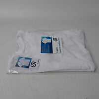 图形 White Cotton T-shirts Classic Fit Breathable Machine Washable for Everyday Wear
