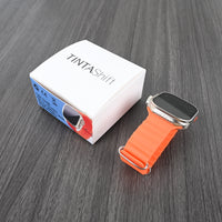 TINTAShift Orange Magnetic Sport Smartwatch Fitness Tracker with Advanced Health Monitoring