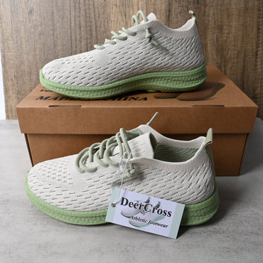 DeerCross Athletic Footwear Women's Athletic Casual Shoes Breathable Mesh Shock Absorbing