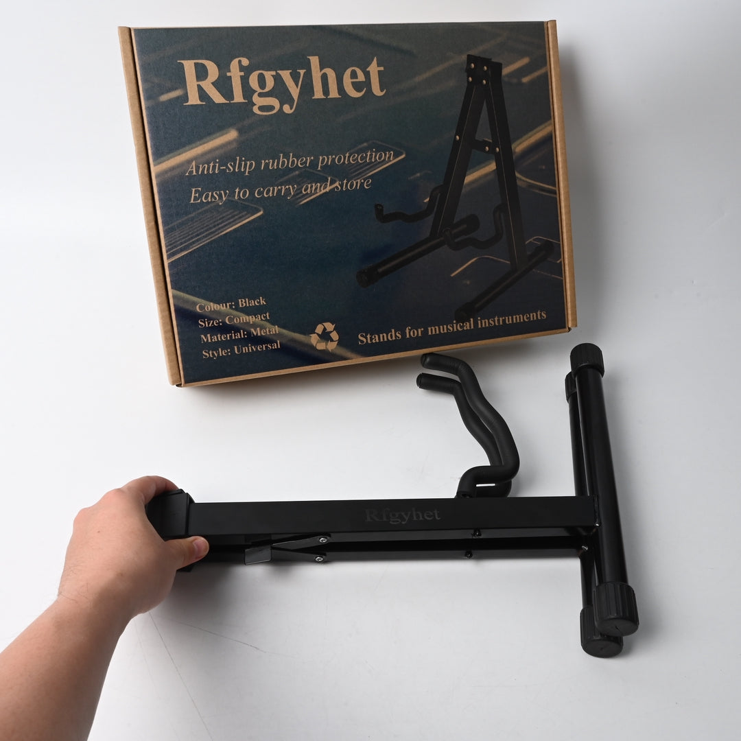 Rfgyhet Stands for Musical Instruments Professional Guitar Stand Universal Adjustable Width Metal Floor Stand for Acoustic Electric Bass Guitar