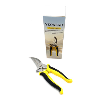 YEOXEAH Pruning shears Plastic Handle Metal Blade Rust Resistant Stainless Steel Sharp Hardened Edge Retention Pruning Shears