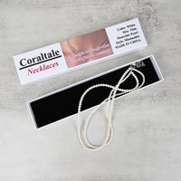 Coraltale Delicate Small Pearl Necklace for Women White Thin Pearl Chain, Timeless & Elegant Daily Jewelry