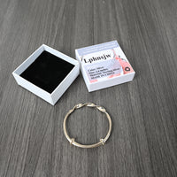 Lphnsjw Bangles Twisted Bangle Bracelet Elegant Durable Versatile Style for Casual and Formal Occasions