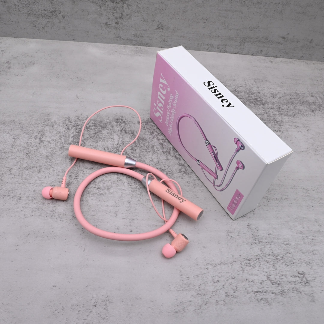 Sisney Premium Wireless Headphones Bluetooth Neckband Earphones with HD Sound Quality