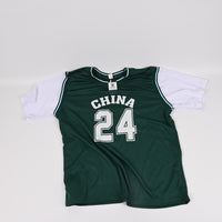 FRAN WILLOR Kids' Green Korean Style Sports Jerseys Set Children's Summer Casual Sports Jerseys with Breathable Fabric