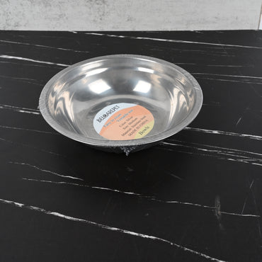 BELCAREPET Stainless Steel Bowl Silver Rust Resistant Dishwasher Safe for Soup Salad Mixing Home Kitchen