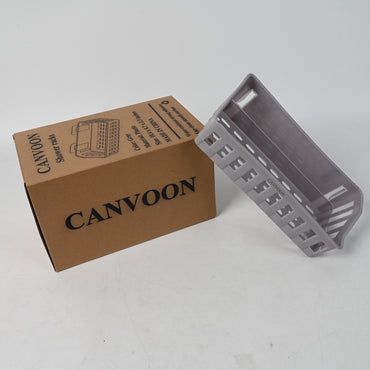 CANVOON Shower Racks Gray Adhesive Bathroom Shelf No Drill Storage for Toiletries