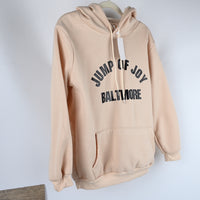 COM STAR Kids' Beige Hooded Sweatshirt Pullover - Children's Soft Fleece-Lined Hoodie for Boys and Girls